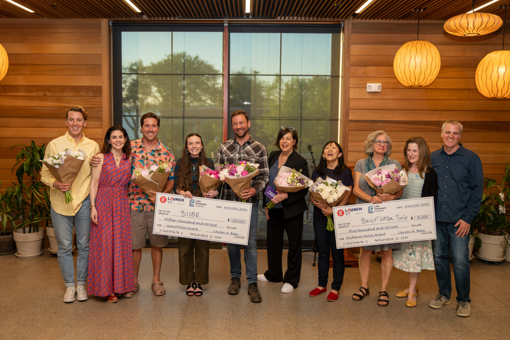 The 2024 Cohort with LaunchVT Director Lauren Bass. Photo by Nick Edwards, Courtesy of Hello Burlington.